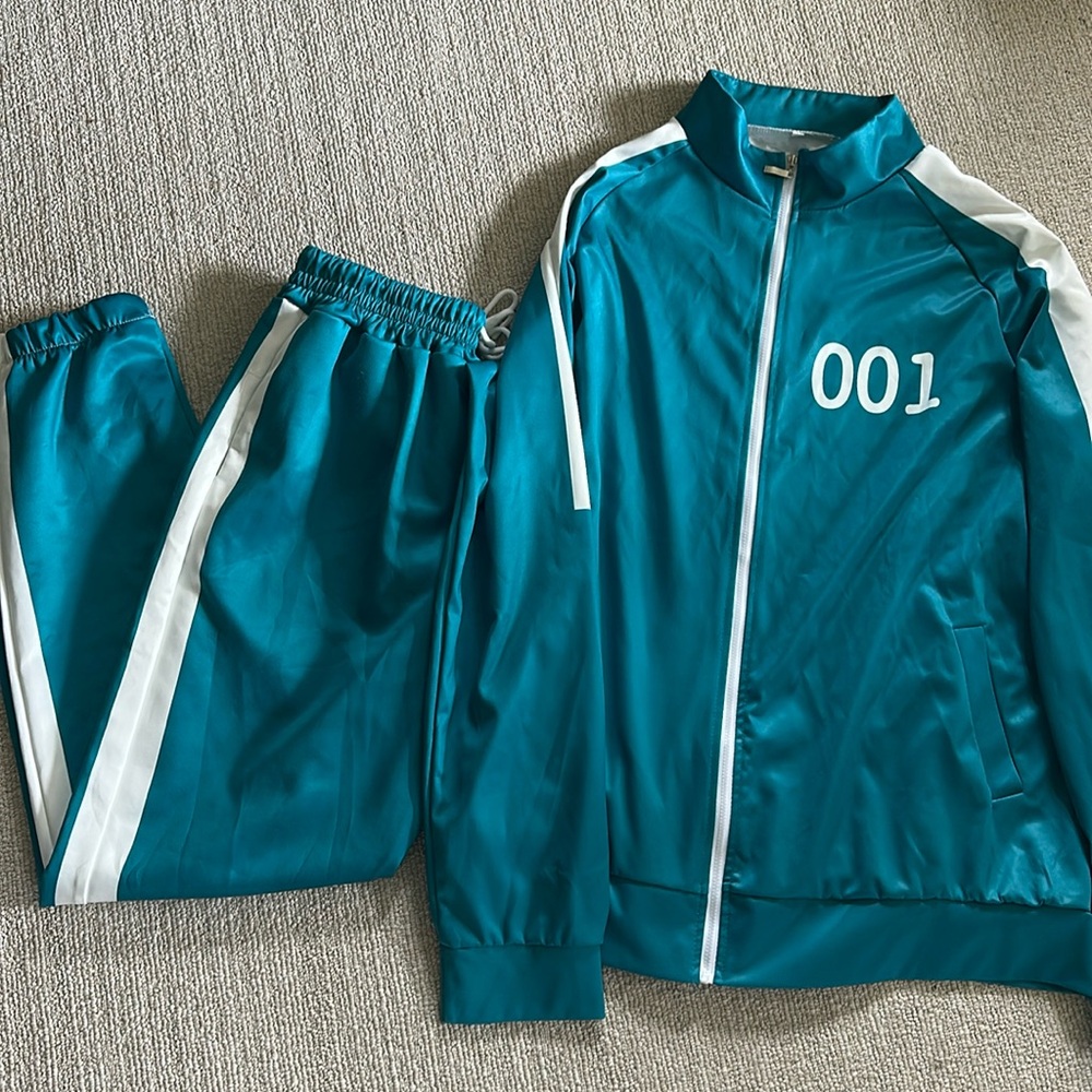 Squid Games Halloween Costume Outfit Player 001